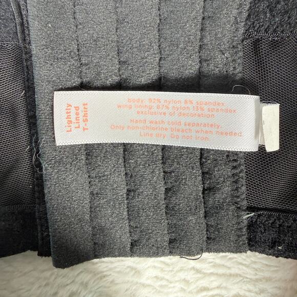 Cacique Black Lightly Lined T-Shirt Full Coverage Wing Lined Bra 46DDD - Picture 4 of 6